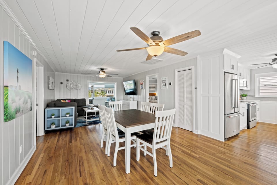 Sit together and enjoy a home cooked meal and chat about your fun-filled day!