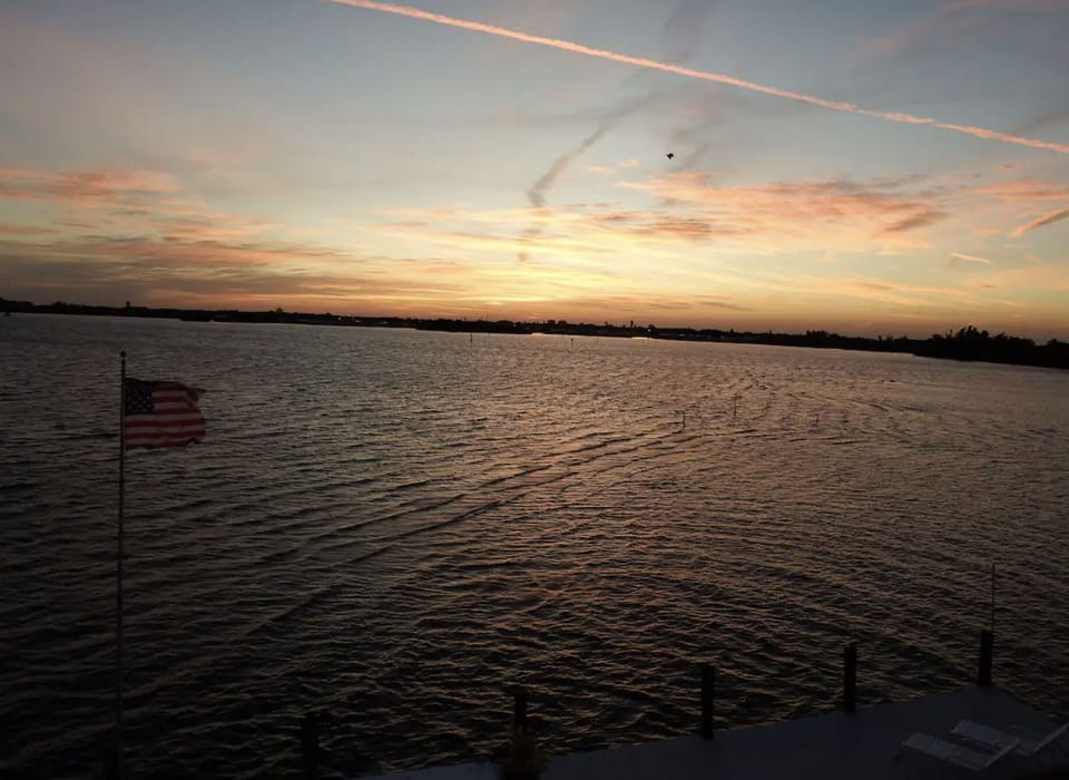 sunrise over the bay