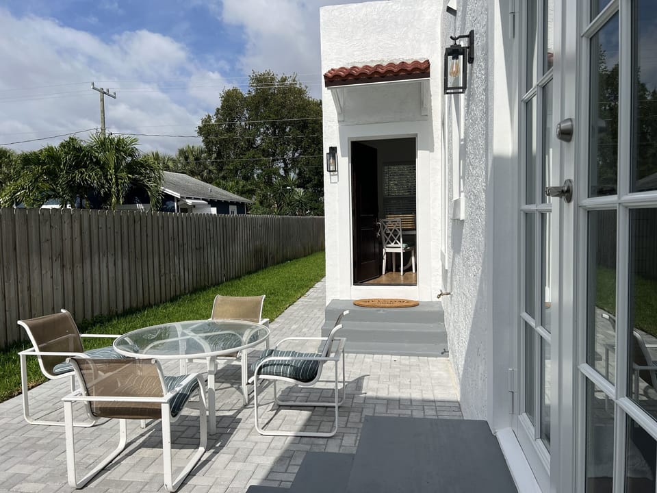 Patio Dining area with BBQ