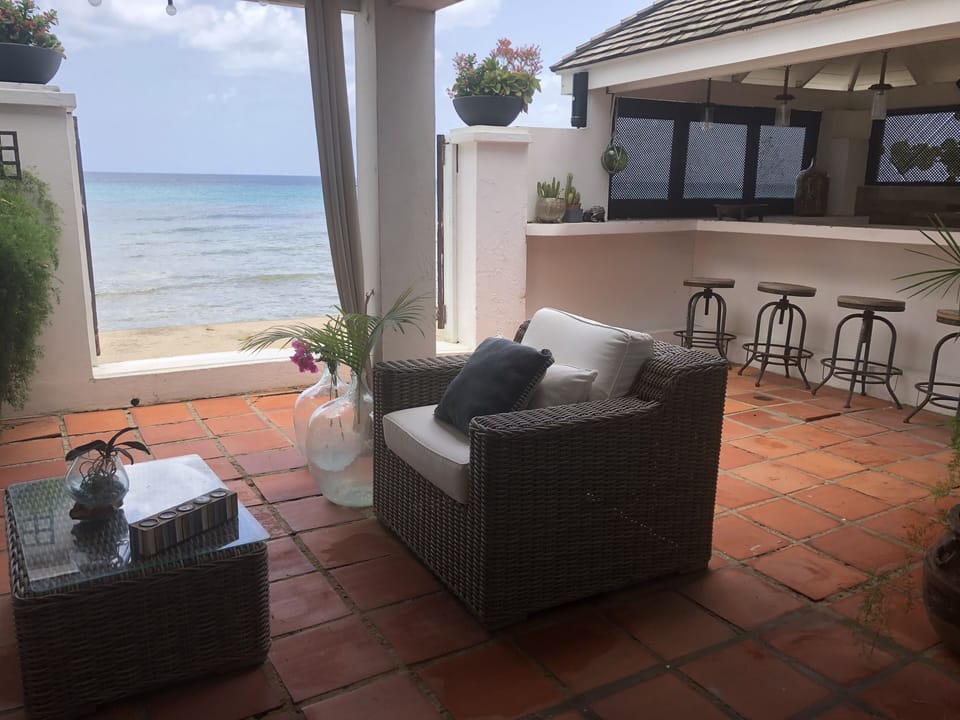 Views of the oceans whilst lounging on your patio 