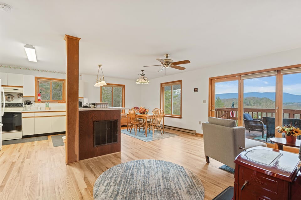 Dining , kitchen and living room