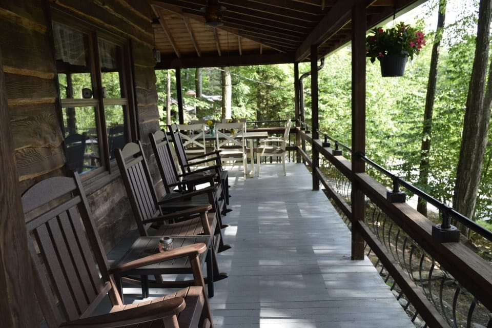 Wrap around covered porch.