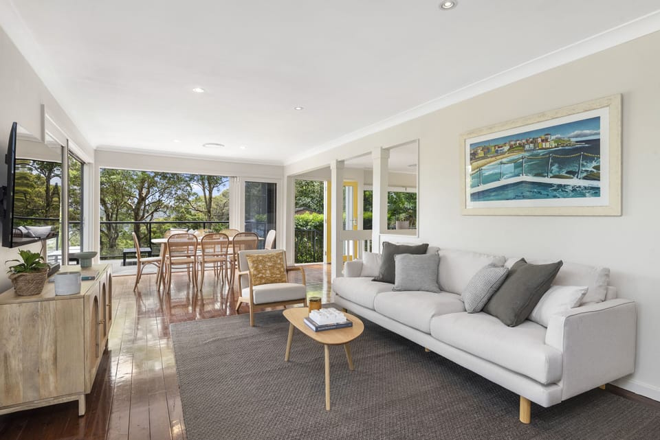 Open plan living and dining 