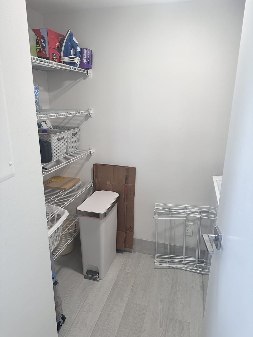 Laundry and storage room