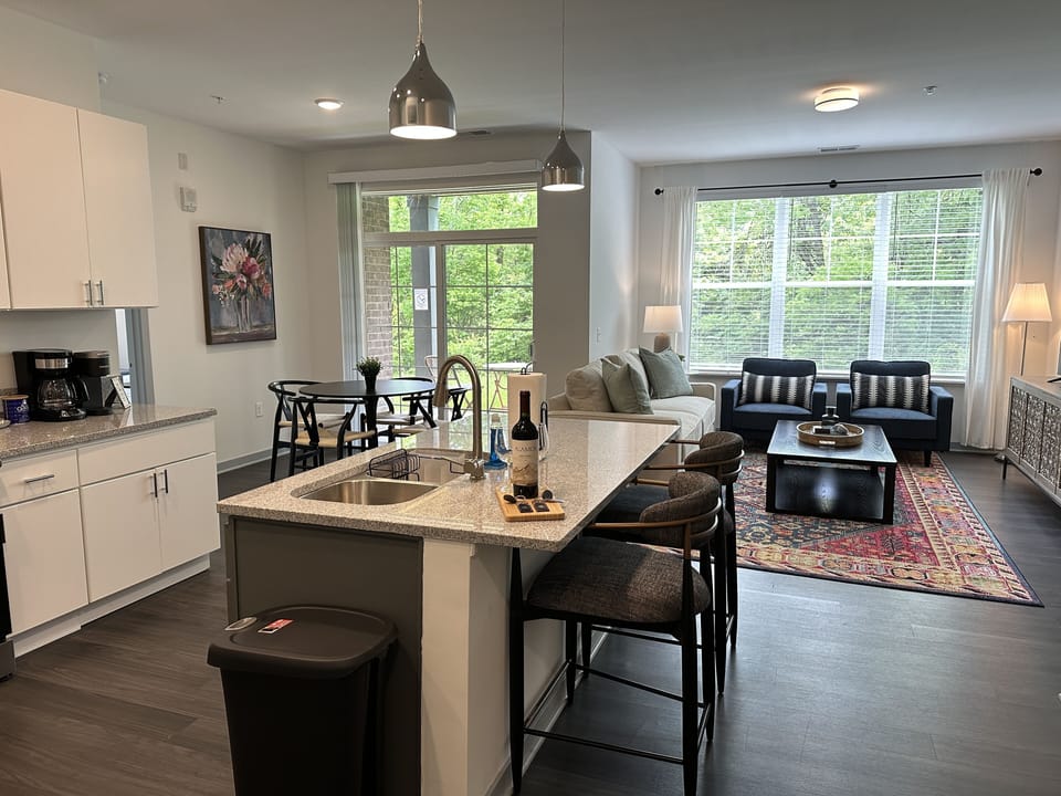 View from the kitchen area 