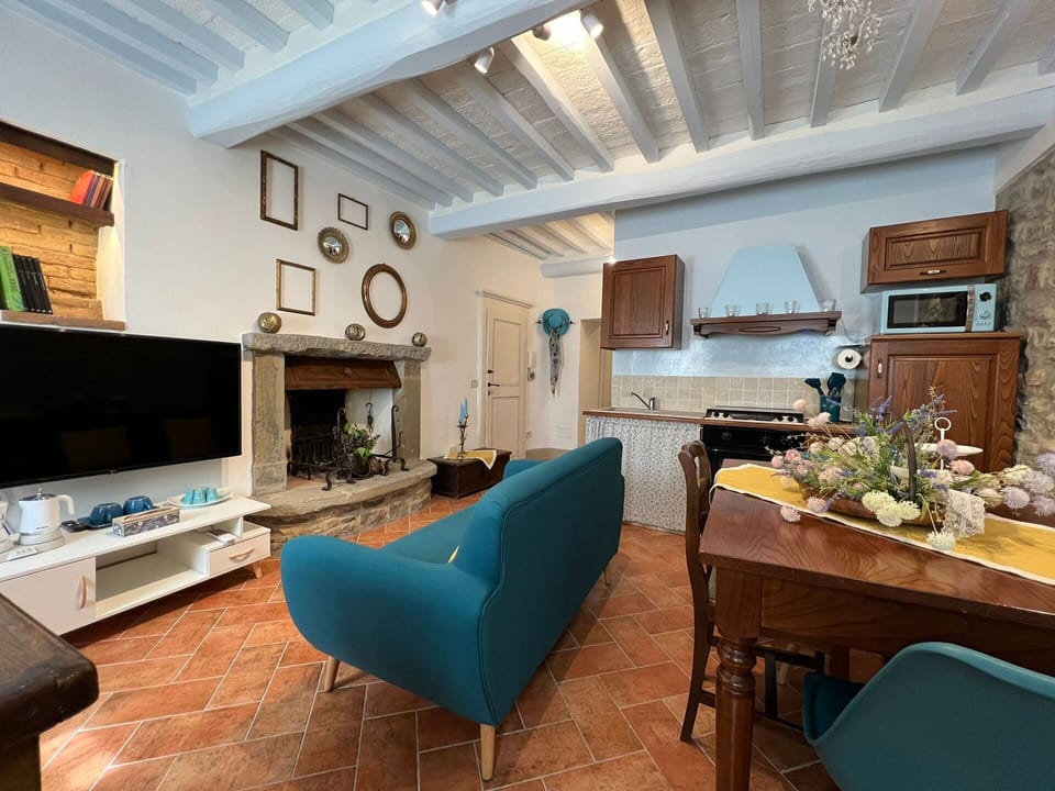 Living room and kitchen