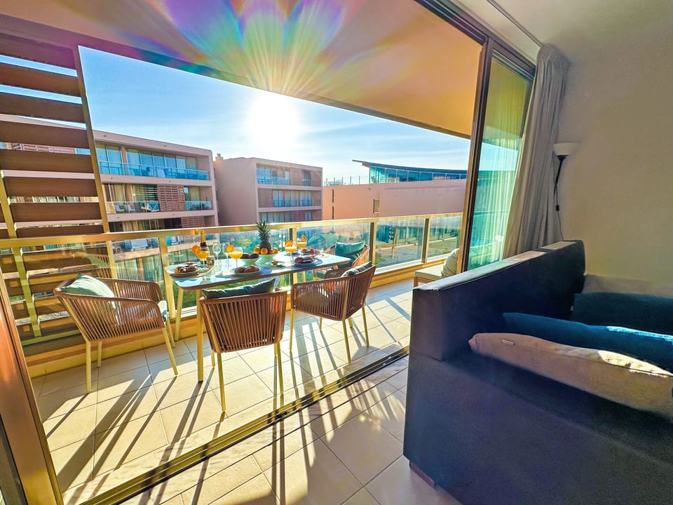 South faced balcony, with lot of sunshine