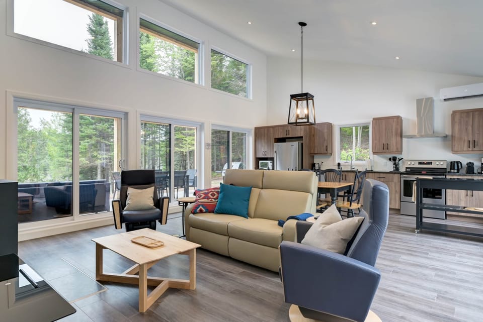 Open concept living room and kitchen