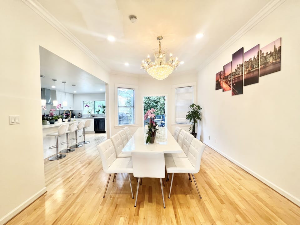 Open Kitchen + Dining Room