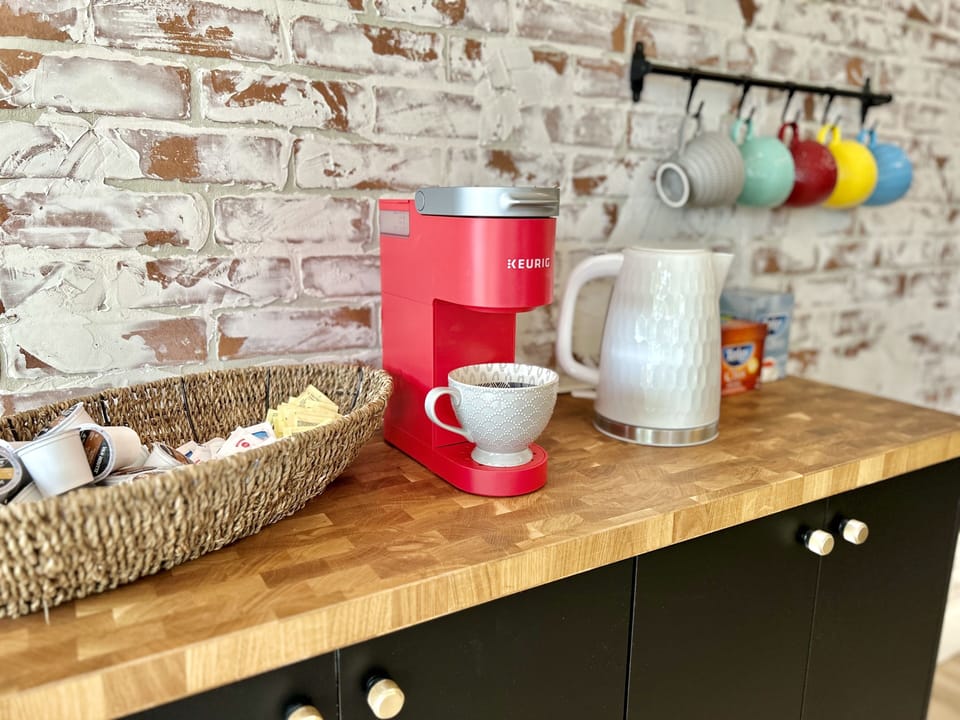 Enjoy the coffee bar options at any time throughout the day.