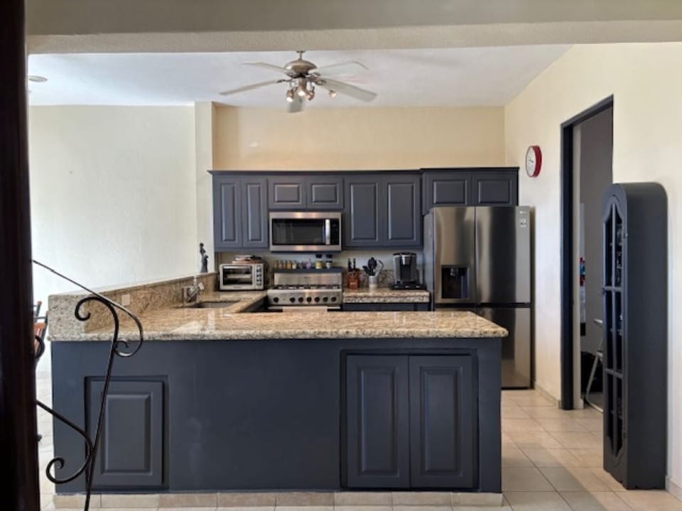 Large kitchen equipped with everything you could possibly need for your stay