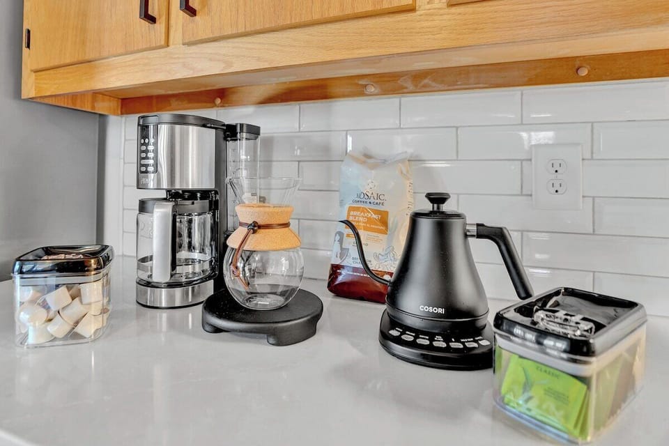 The coffee bar will be everyone’s favorite place in the morning.