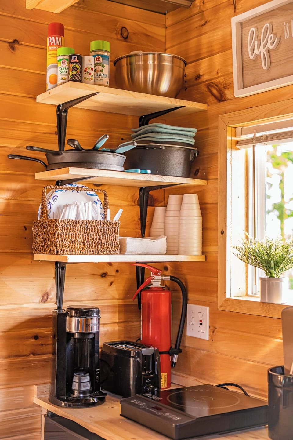 Kitchenette in each room