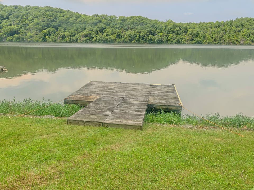 The bungalow has a dedicated float dock. 