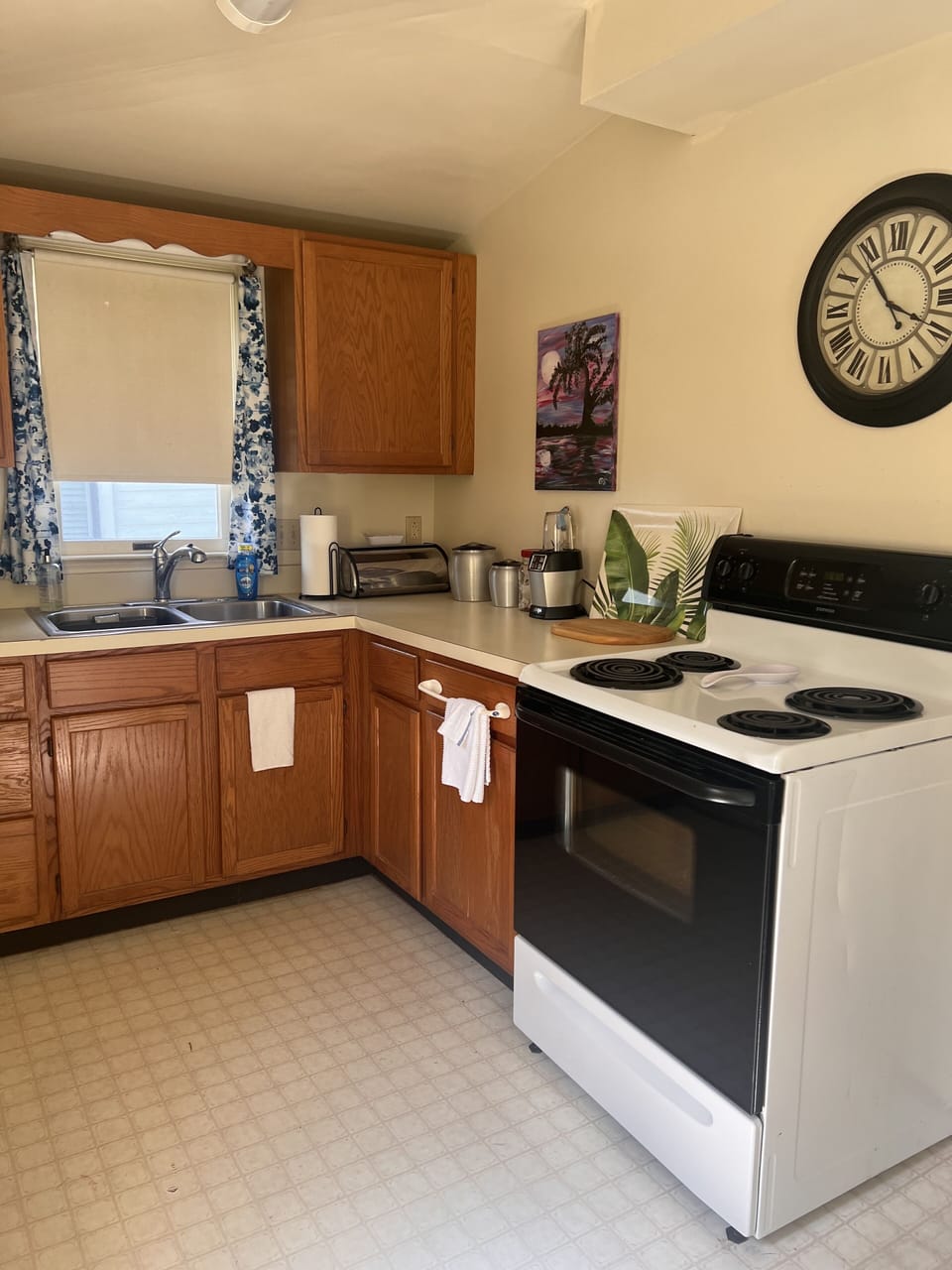 Stocked kitchen for cooking