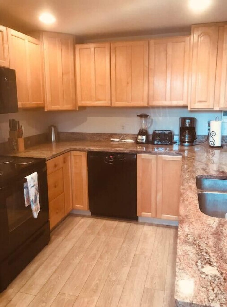 Fully stocked kitchen