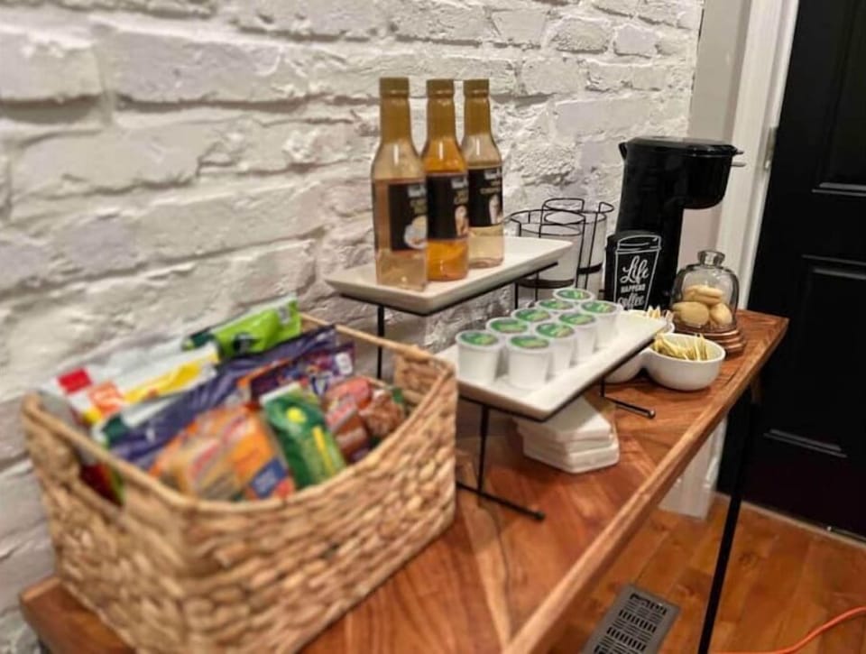 Complimentary snack bar and coffee
