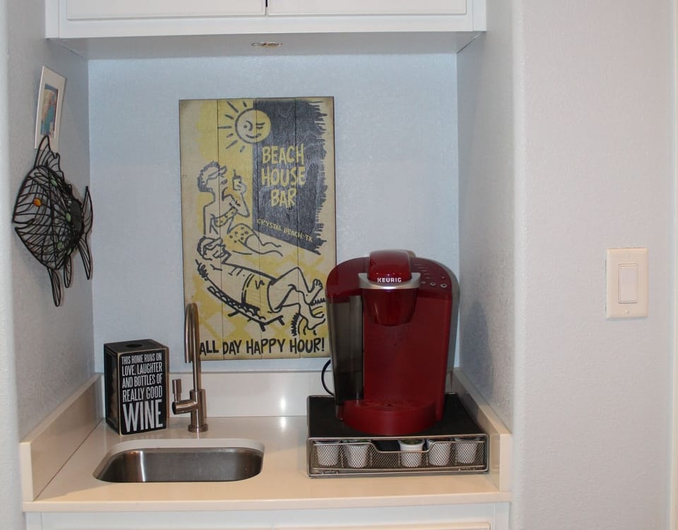 Upstairs coffee bar