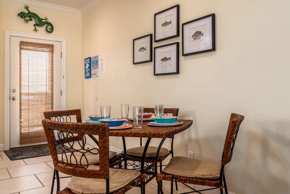 located off kitchen