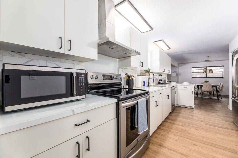 Kitchen with all the appliances you could need