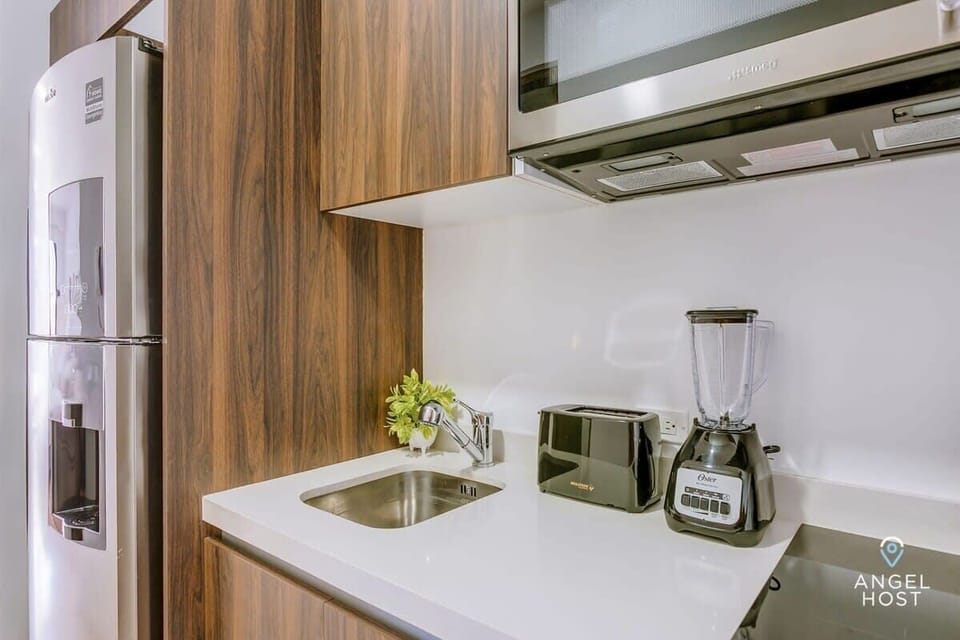 We didn’t forget the coffee maker for preparing your morning brew