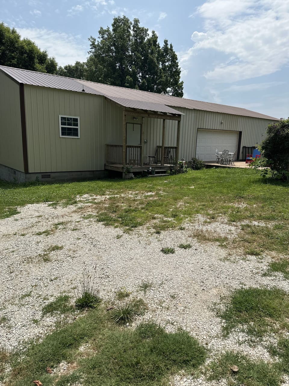 The front of the apartment where you will park your vehicle