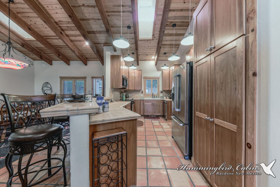 Breakfast bar and entering kitchen