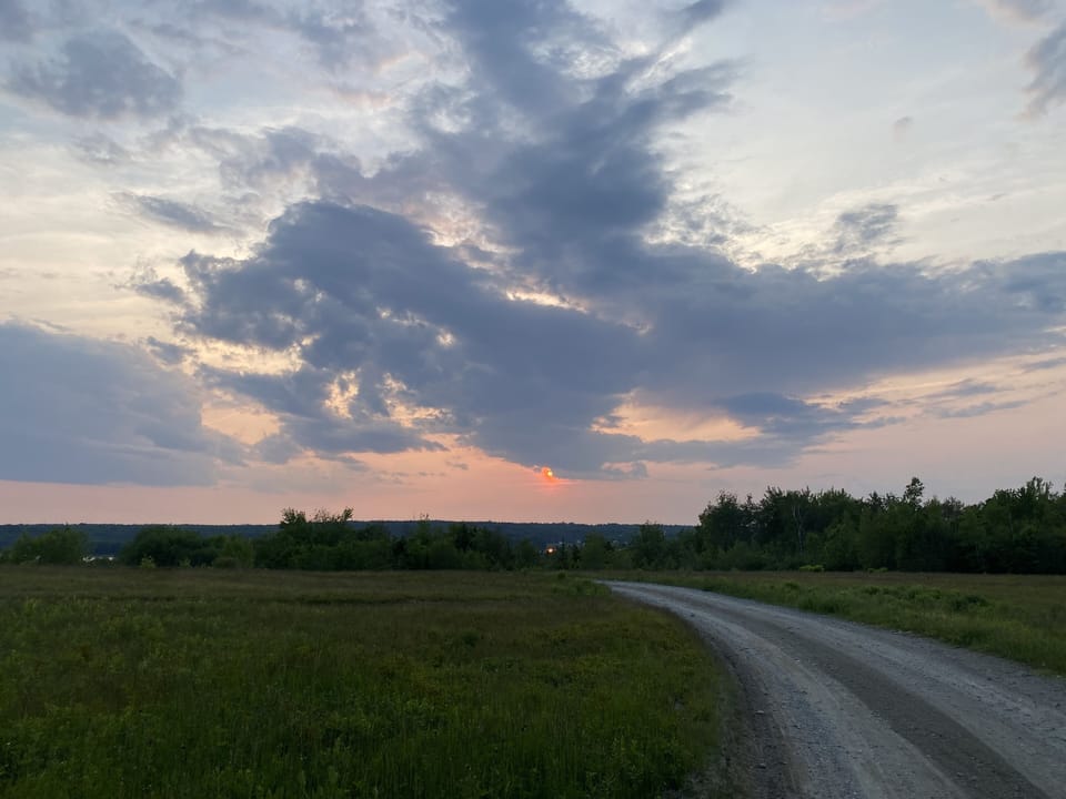 Perfect views along road for sunsets, star gazing, fireworks, or fall foliage 