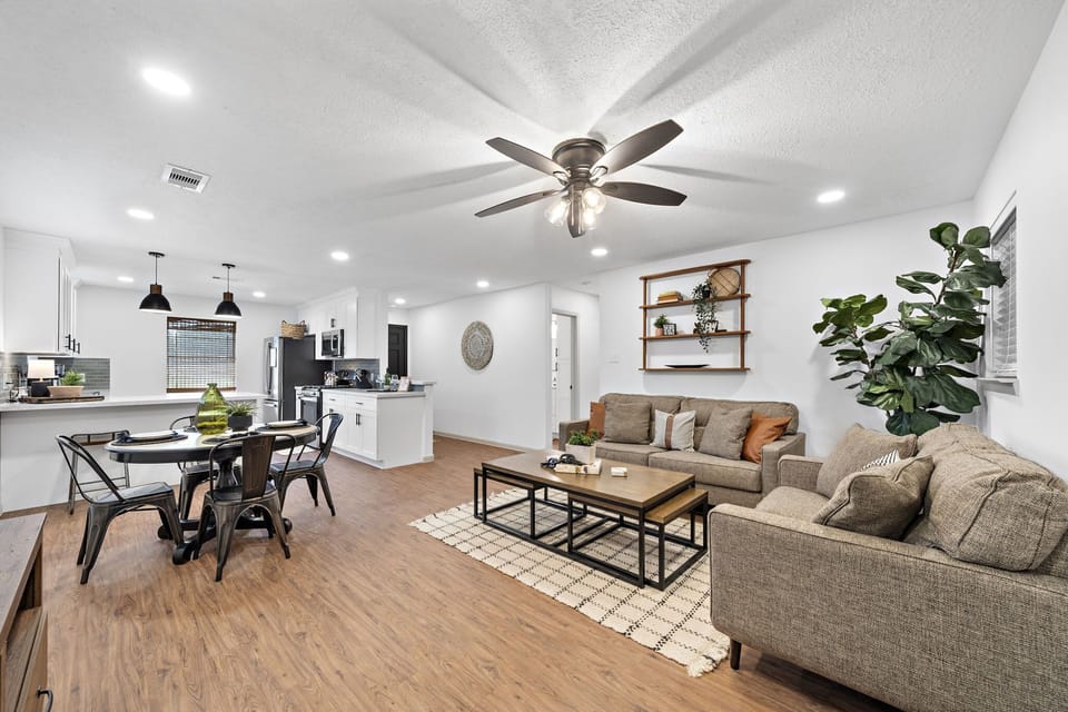 Open Living Kitchen Dining