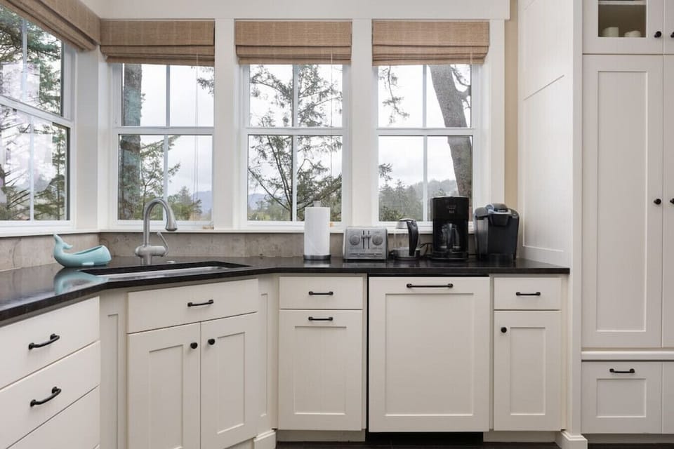 View of Nestucca River from kitchen