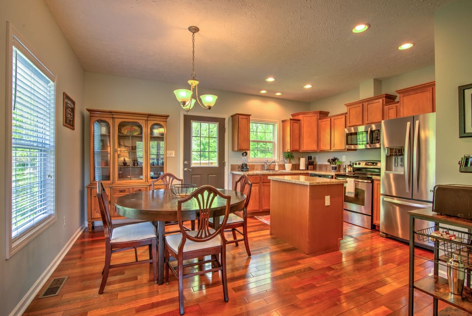 You won't find this kitchen area lacking.