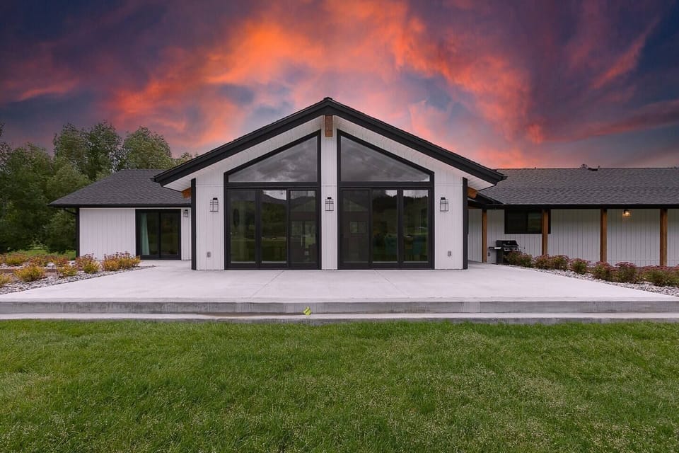 Large windows to take in the splendor of this 35-acre property