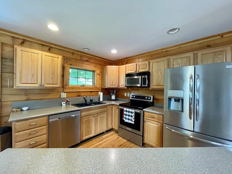 Kitchen, Open to Dining & Living Room Area