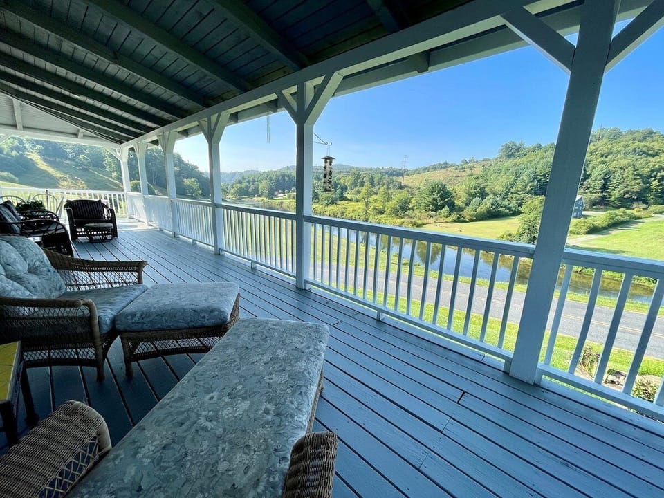 Wrap Around Porch with River Views