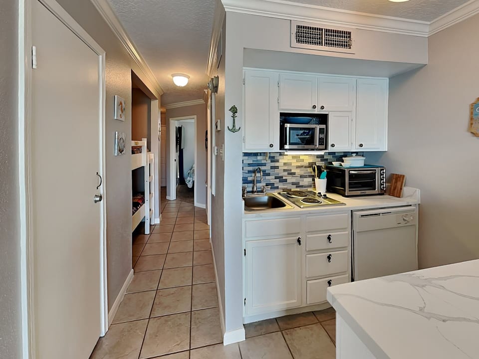 Hallway and Kitchen