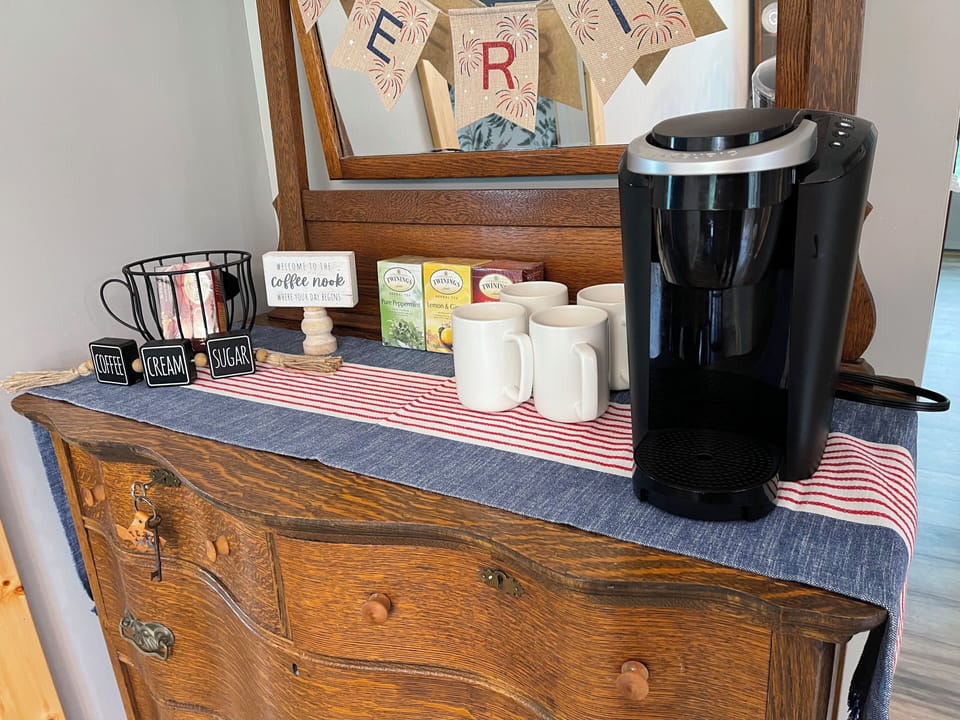 Morning coffee and hot teas 