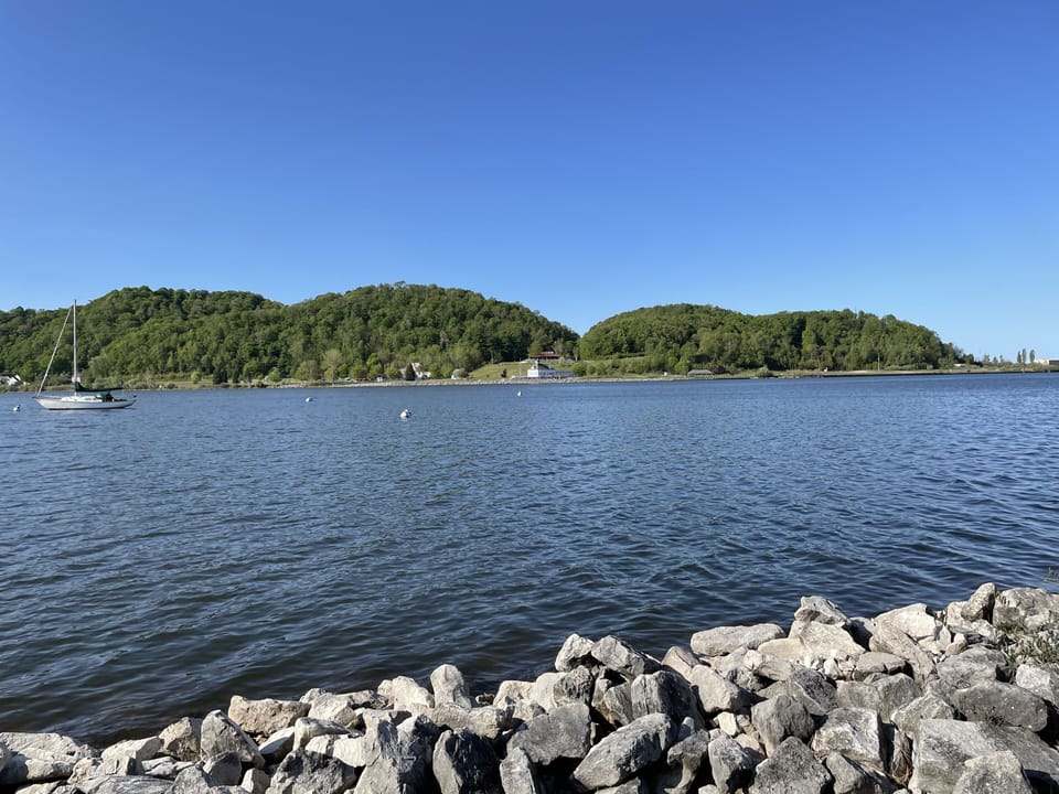 Waterfront along the bay...