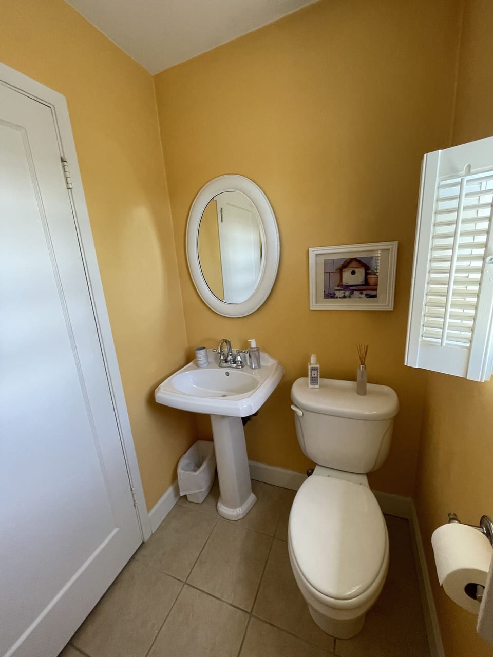 Half bathroom upstairs
