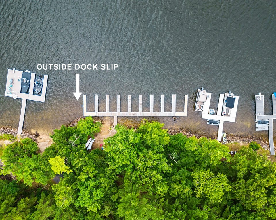 West Oak's designated dock slip is the outside slip on the left.