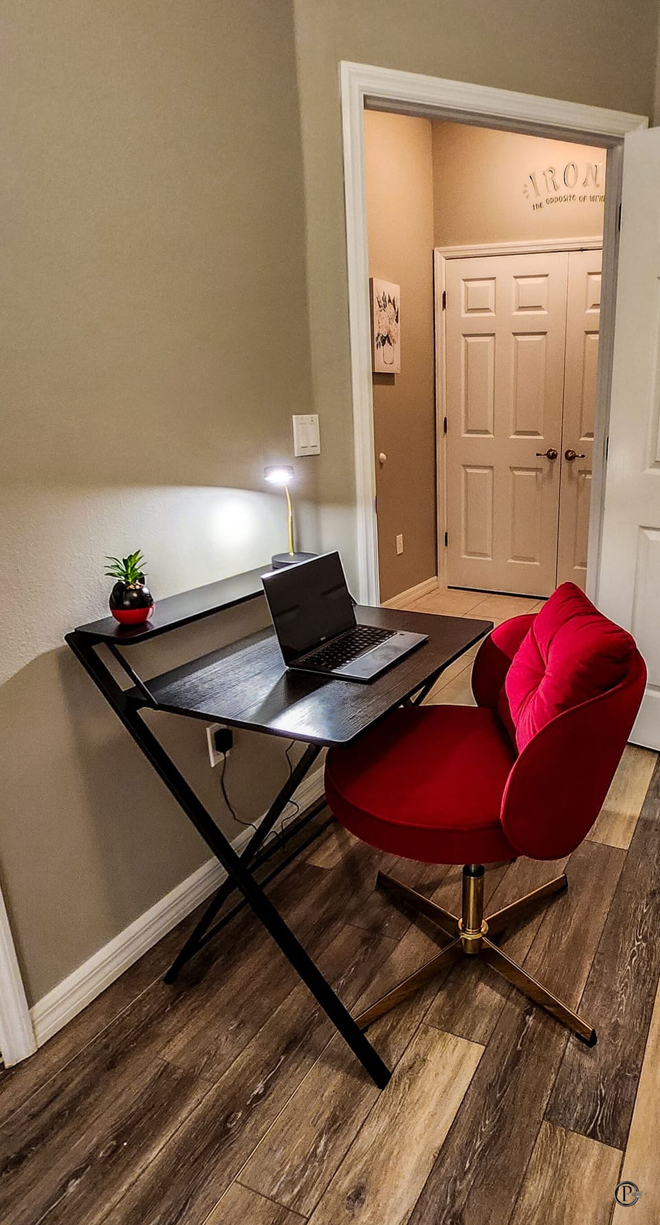 Desk and work chair in Ground floor suite for your remote work & school needs.