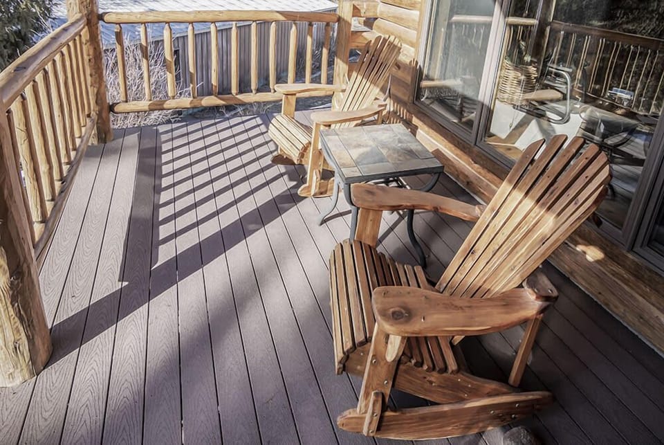 Deck off Office and Master Bedroom