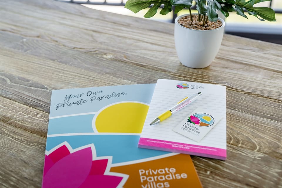 Luxurious amenities and products stocked in each of PPV's managed villas.