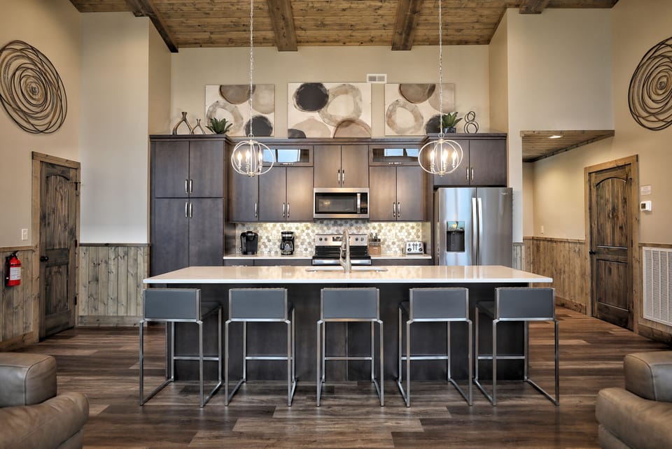 High end finishings in this contemporary cabin