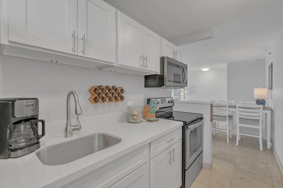 Indoors, Kitchen, Microwave, Oven, Sink