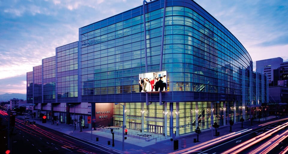 Moscone Convention Center is a short 23 minute walk