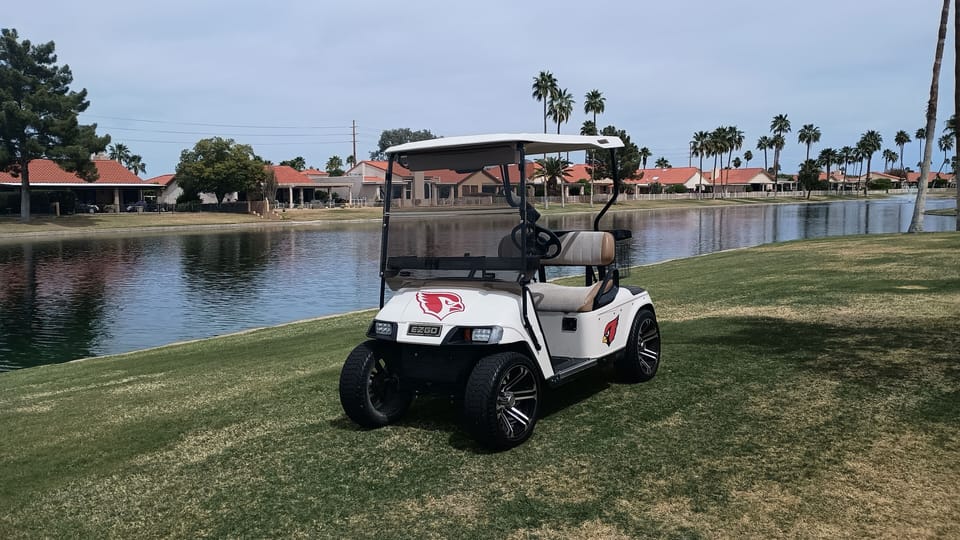 Free golf cart with your stay