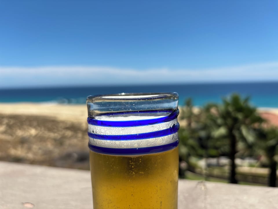 A cold Pacifico on the Pacifico.