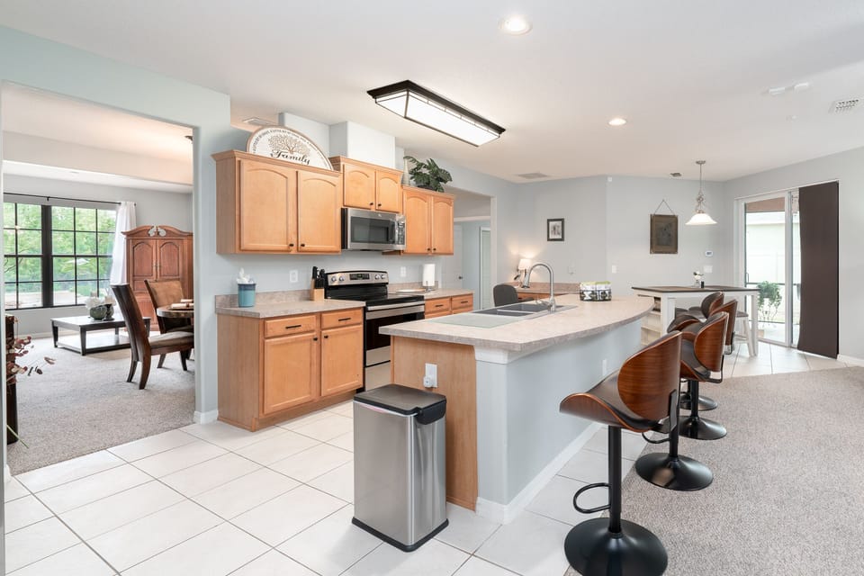 Open Floor Plan - Kitchen and Family Room