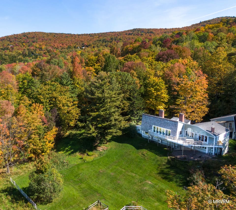 Aerial view of the property