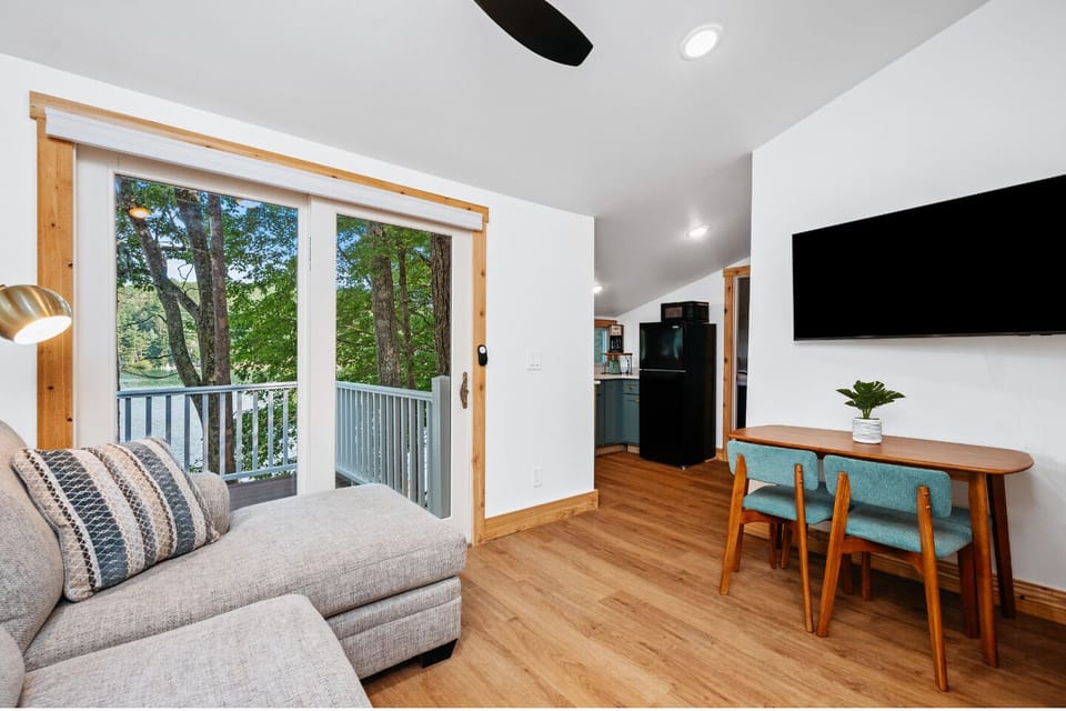 Bright colors and nature views create a perfect space to unwind!